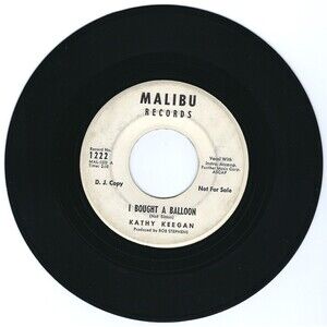 Kathy Keegan ‎45 RPM - I Bought A Balloon/Once Upon A Summertime - Malibu Promo